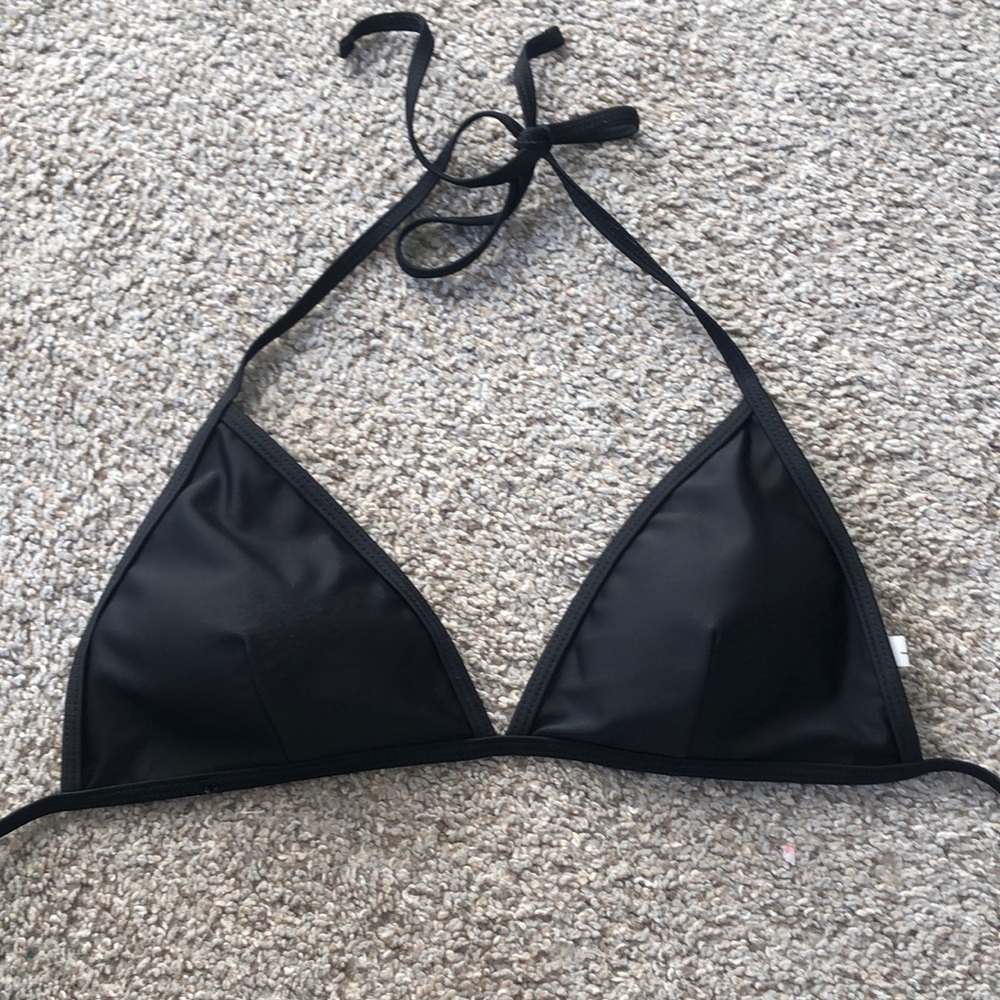 black bikini top